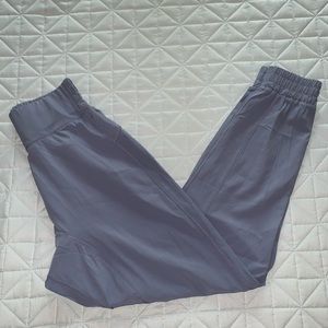 Icy Blue High Waisted Halara Wind Pants (XS)